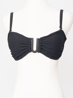 Sea‎ Level Australia - Black Gathered Bikini Top